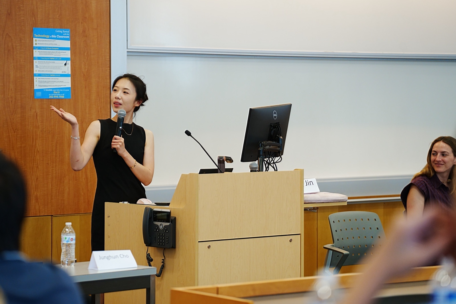 Chuchu Chen speaking at the May 30, 2026 NSF-supported high school outreach workshop at GW.